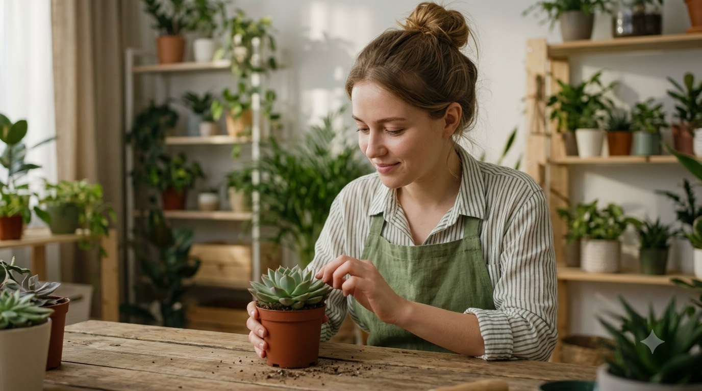 Cách chăm sóc sen đá mới mua về giúp cây thích nghi tốt nhất
