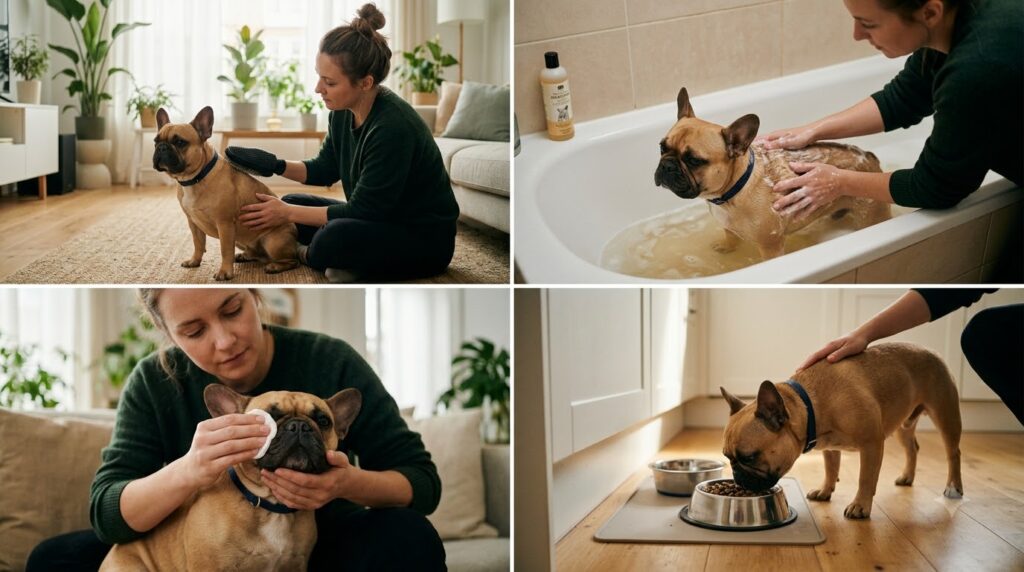 Bull Pháp được kiểm tra khi có dấu hiệu bất thường ở da hoặc hô hấp