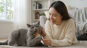 Kỹ thuật chăm sóc lông mèo anh lông ngắn luôn dày mượt và giảm rụng