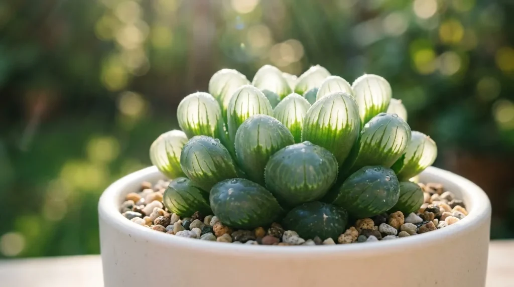 Phương pháp tưới ngấm đáy chậu cây mọng nước vào buổi tối