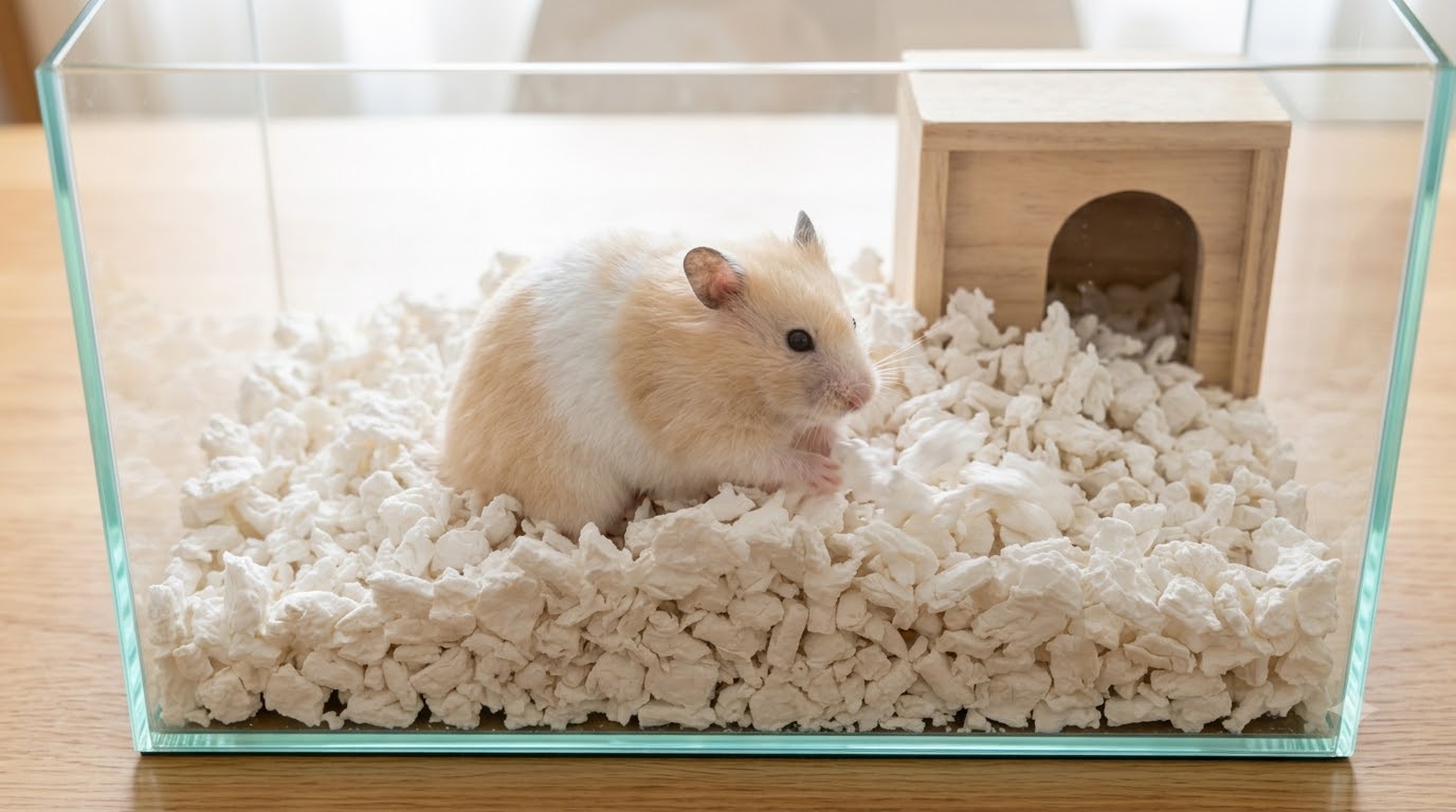 Tầm quan trọng của việc chọn lót chuồng hamster phù hợp