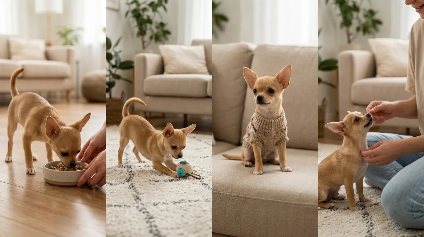 Bát thức ăn hạt khô kích thước nhỏ dưới 8mm dành riêng cho chó chihuahua