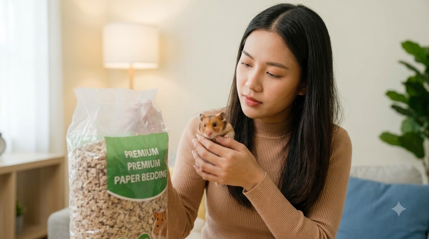 Ưu điểm vượt trội của lót chuồng hamster giấy