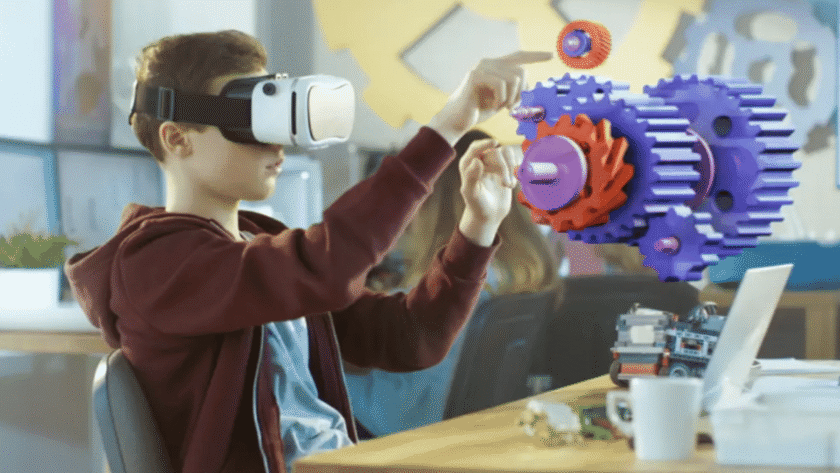 ung-dung-vr-trong-giao-duc-robot-tre-em